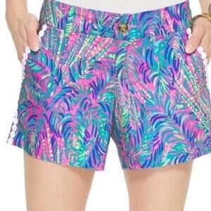 NWT $64 Lilly Pulitzer Size‎ 00 Callahan Shorts In Pink Sunset Coco Breeze